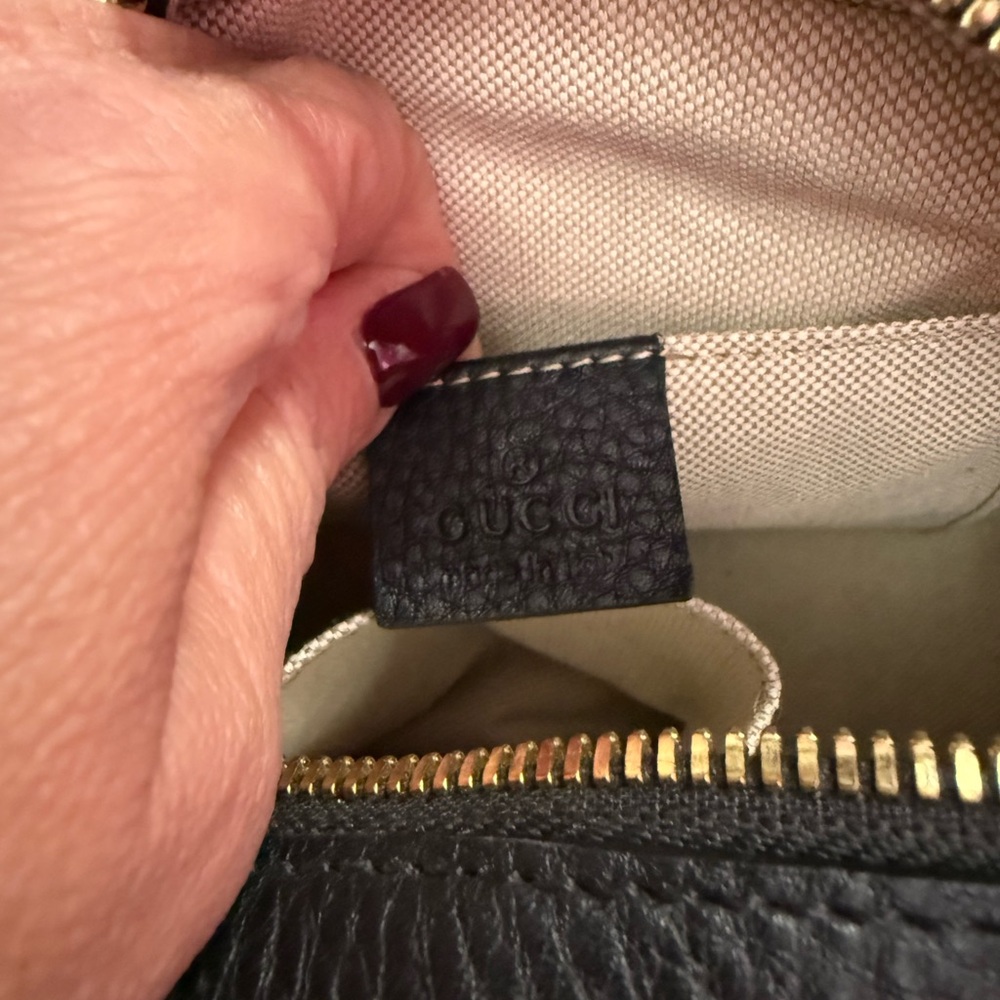 Gucci Soho Disco Black Leather Crossbody Bag - Picture 7 of 11